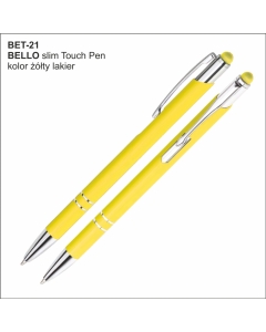 Długopis BELLO Touch Pen BET-21 żółty